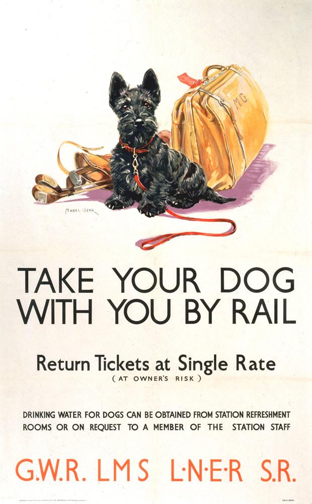 Take your dog with you -Rail Prints